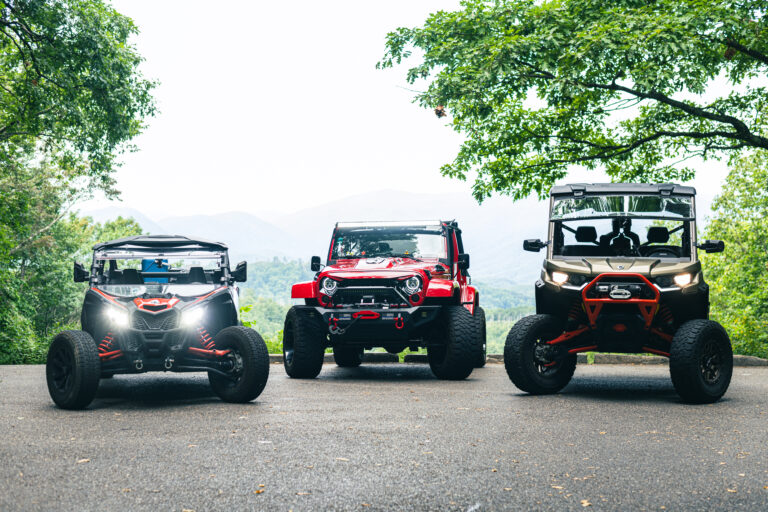 Jeep rentals Gatlinburg and UTV rentals in the Smoky Mountains scenic overlook